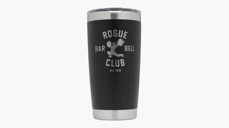 YETI Rambler - 20oz Duracoat - Black - Rogue Barbell Club | Rogue